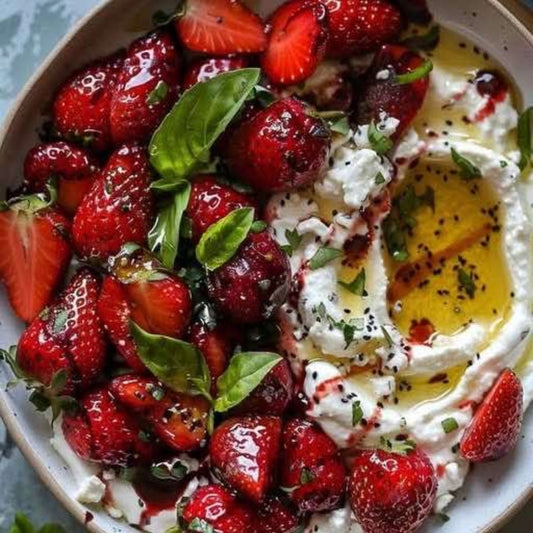 Whipped Feta with Roasted Strawberries