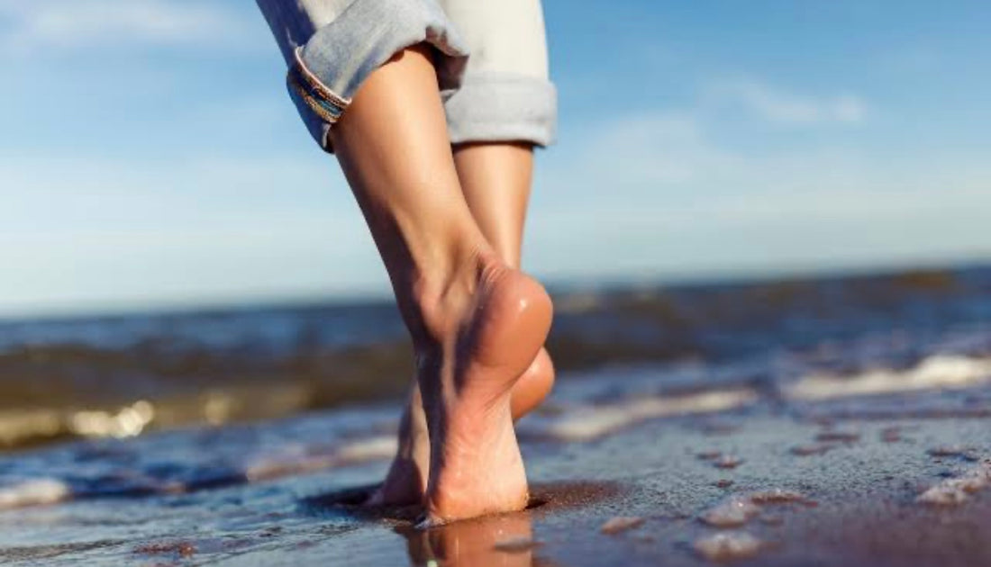 Walking barefoot