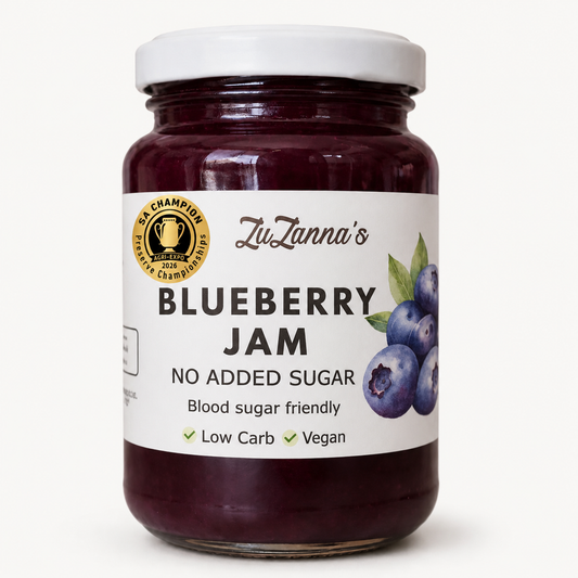 ZuZanna’s SA Champion Blueberry Jam – No Added Sugar