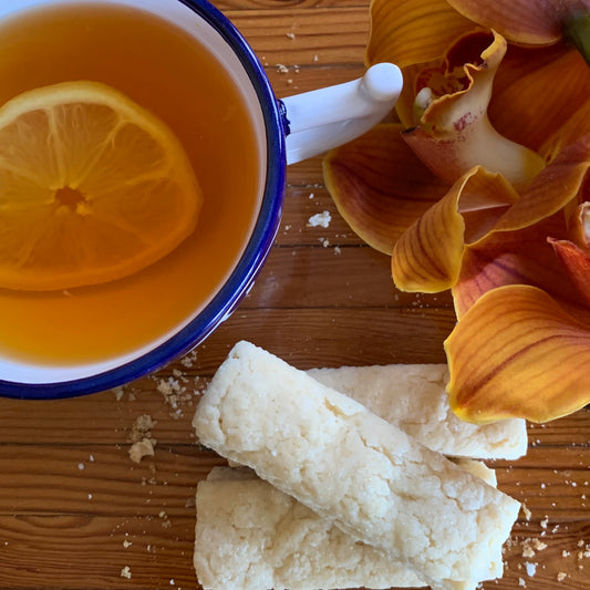 cup-of-lemon-tea-next-to-sugar-free-vegan-rusks
