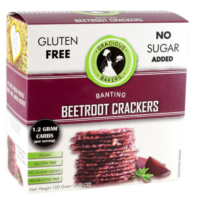 Banting Beetroot Crackers