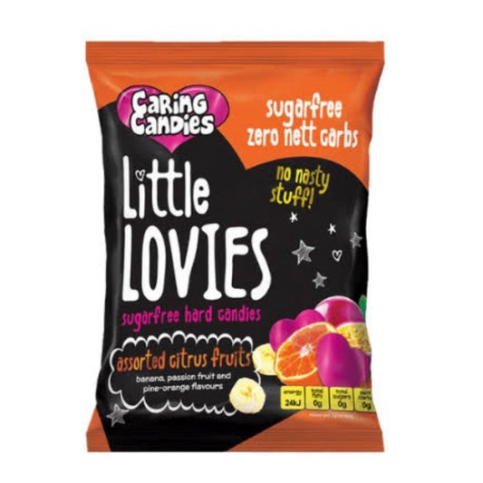 Sugar free Little Lovies Sweets Assorted Fruits 100g