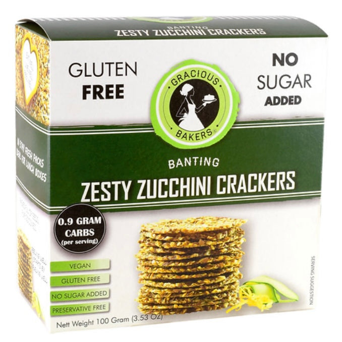 Banting Zesty Zucchini Crackers