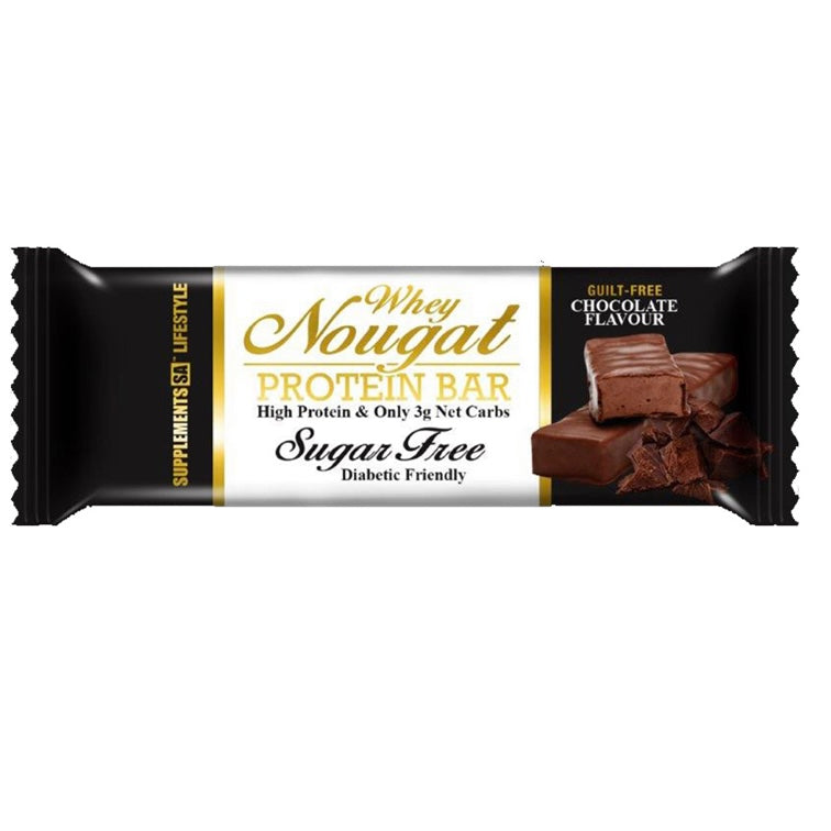 Sugarfree Nougat Protein Bar Chocolate 50g